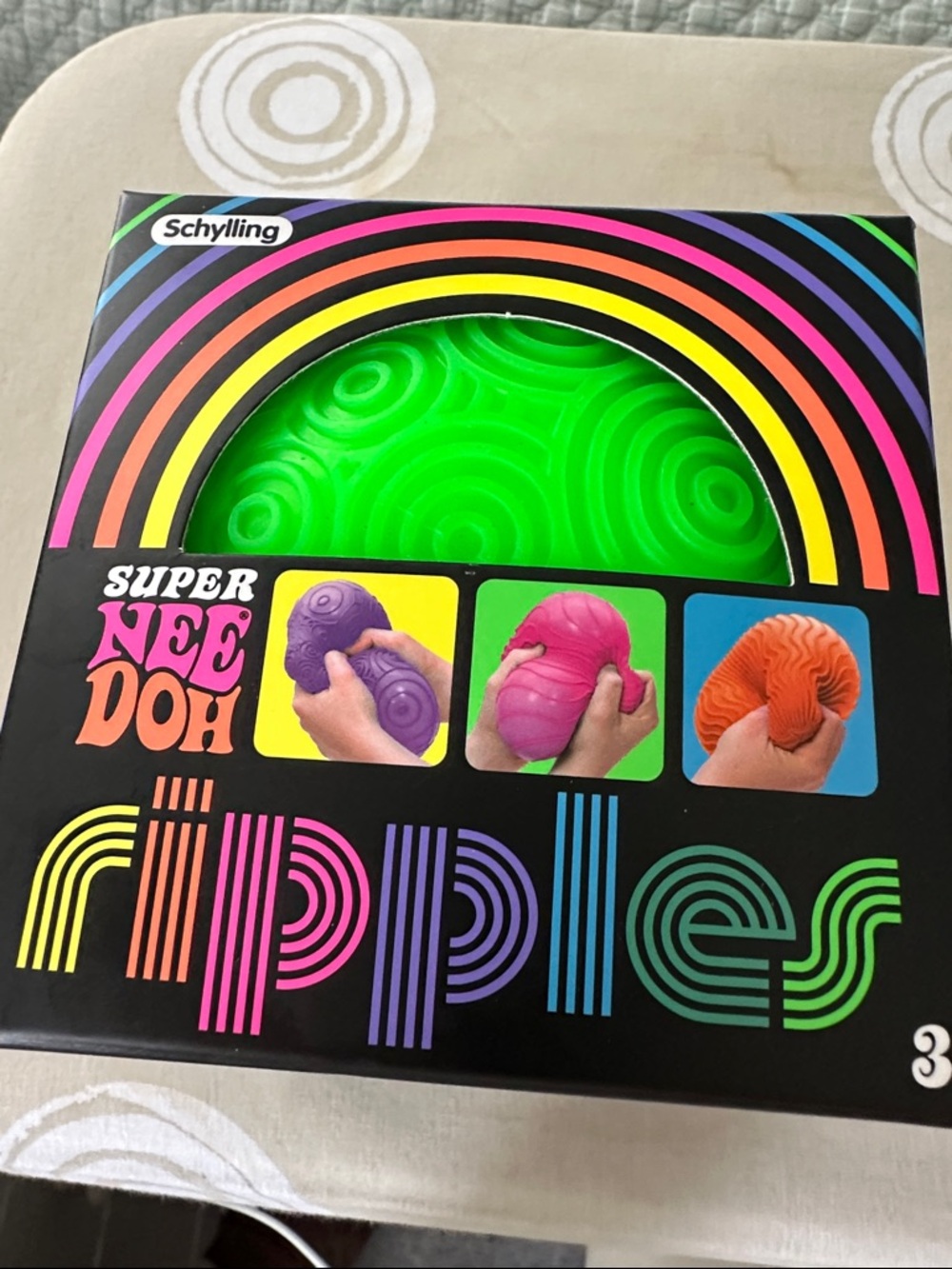 Schylling Super NeeDoh Ripples Sensory Dough - Neon Green